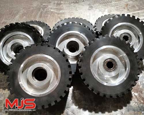 roda kontak belt grinder