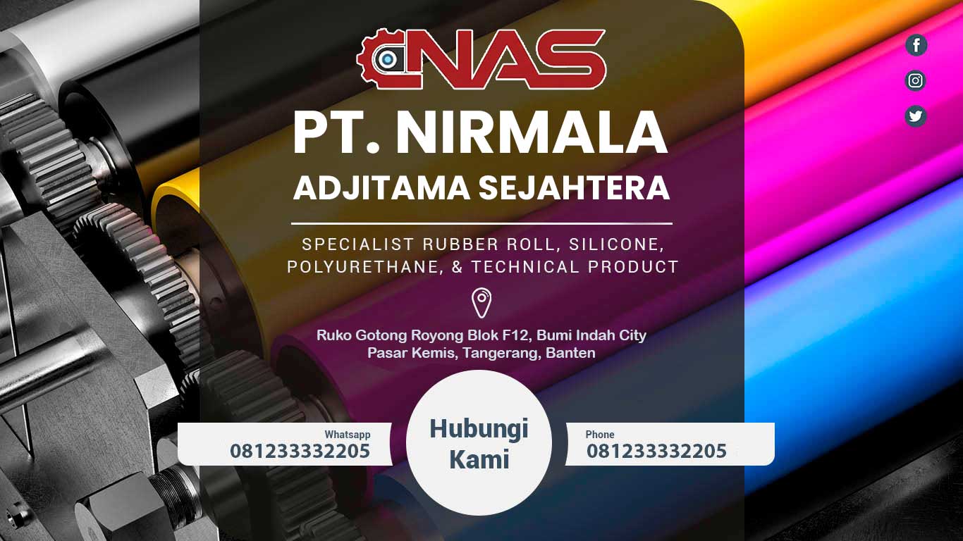 Banner Fabrikasi Machining Karet Roll