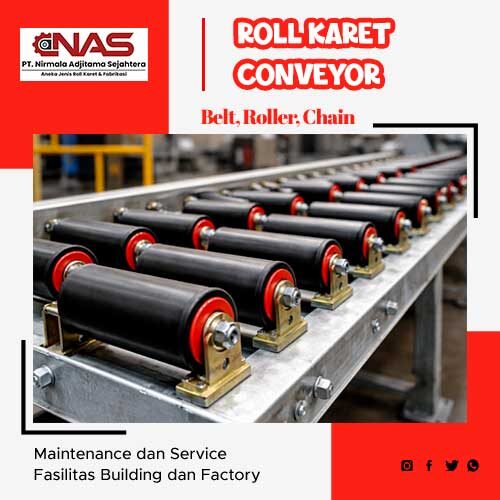 Roll-Karet-Conveyor