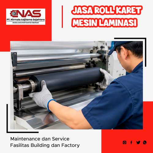 jasa roll karet mesin laminasi